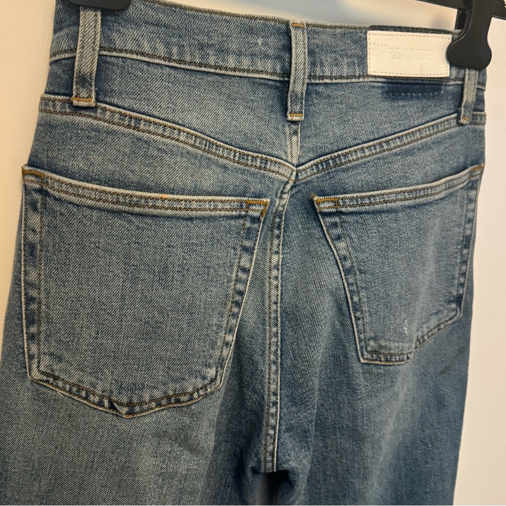 Re/Done Blue Distressed Women's Jeans - Picture 16 of 16